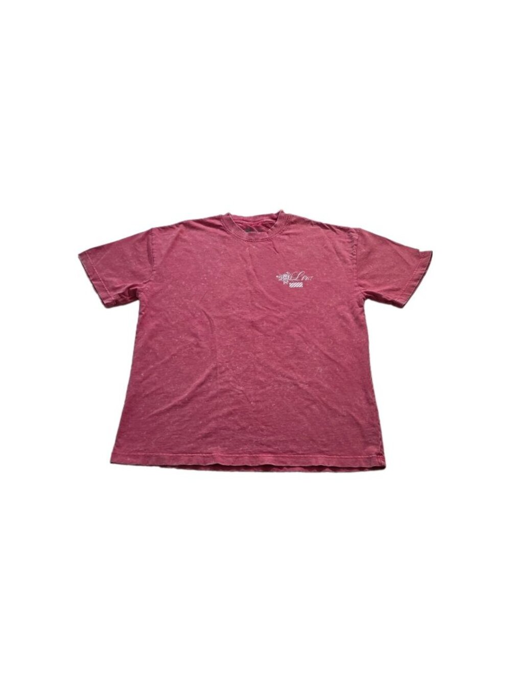 LIRA Mfg Graphic T shirt Men L Pink Vintage Unisex Wash Cotton Outdoors